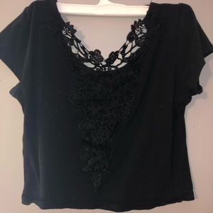 Ultra flirt crop top short sleeve shirt